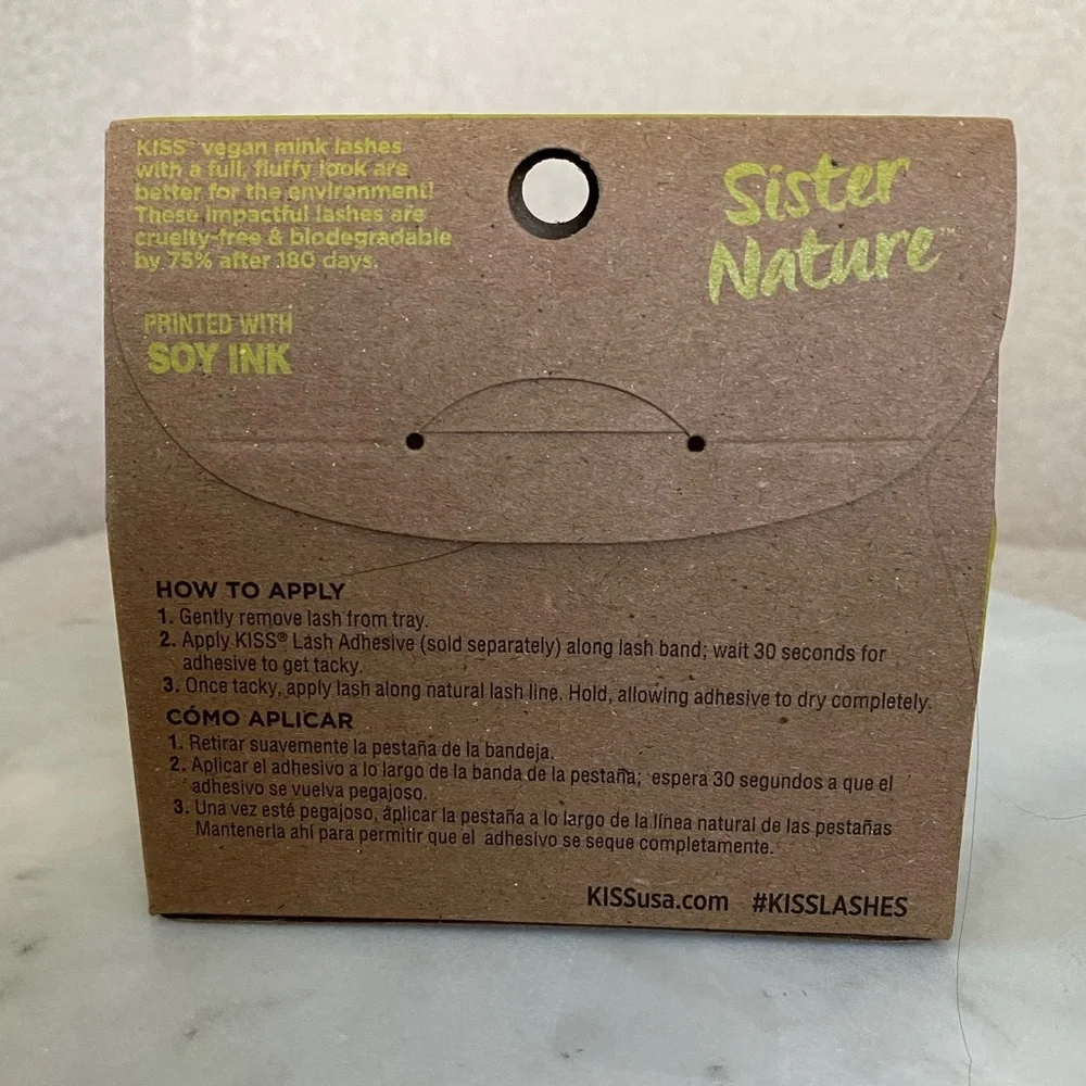NEW Kiss Sister Nature Vegan Eyelashes - Storm - Picture 5 of 8